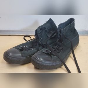Converse All Star Black Mens Shoes Size 8.